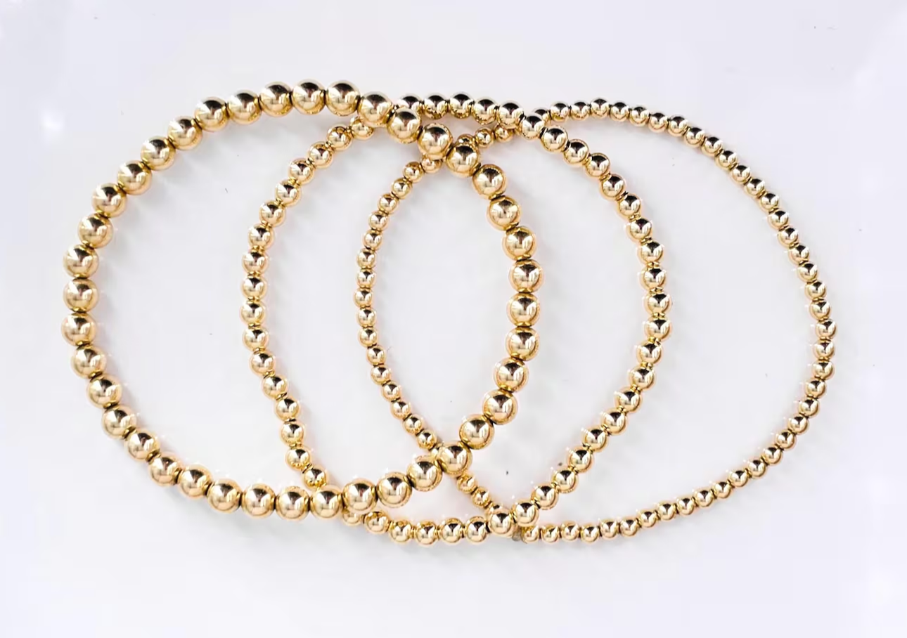The Makenna Gold Bead Stack